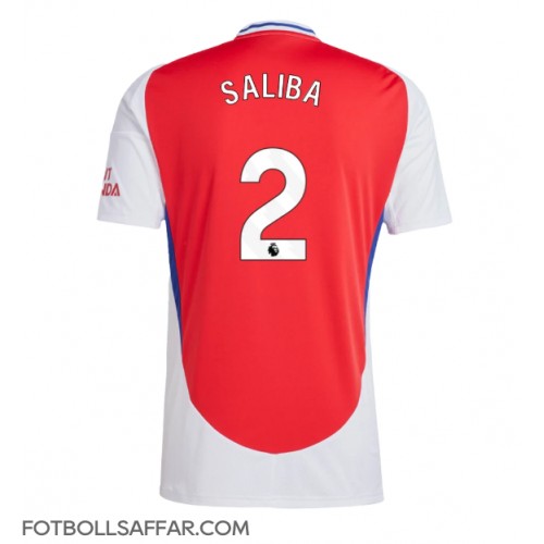 Arsenal William Saliba #2 Hemmatröja 2024-25 Kortärmad